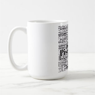 Pisces Zodiac Ord Cloud inspiration Kaffemugg