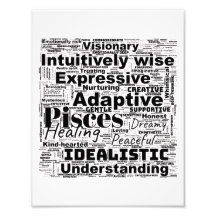 Pisces Zodiac Ord Cloud - inspirationsfoto Art