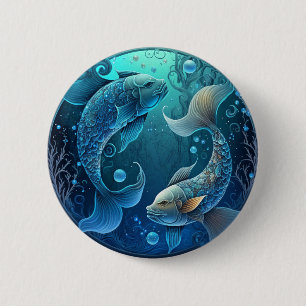 Pisces Zodiac Pin Knapp