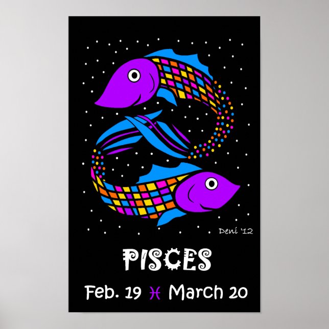 PISCES - ZODIAC POSTER (Framsidan)