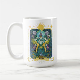 Pisces Zodiac Sign 15 oz Kaffemugg