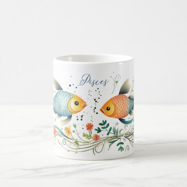 Pisces Zodiac Sign Coffee Mugg (Center)