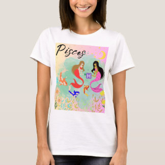 Pisces Zodiac Sign Horoscope Astrology Kvinnor T Shirt