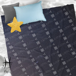 Pisces Zodiac Sign Namn Constellation Astrology Fleecefilt
