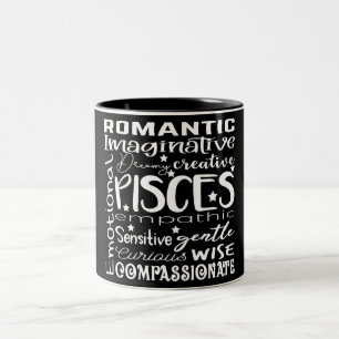Pisces Zodiac Sign Traits Two-Tone Coffee Mugg