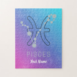 Pisces Zodiac Stjärntecken Horoscope Constellation Pussel