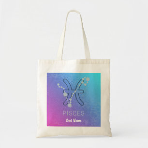 Pisces Zodiac Stjärntecken Horoscope Constellation Tygkasse