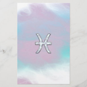 Pisces Zodiac Symbol Mor i Pearl Decor Brevpapper