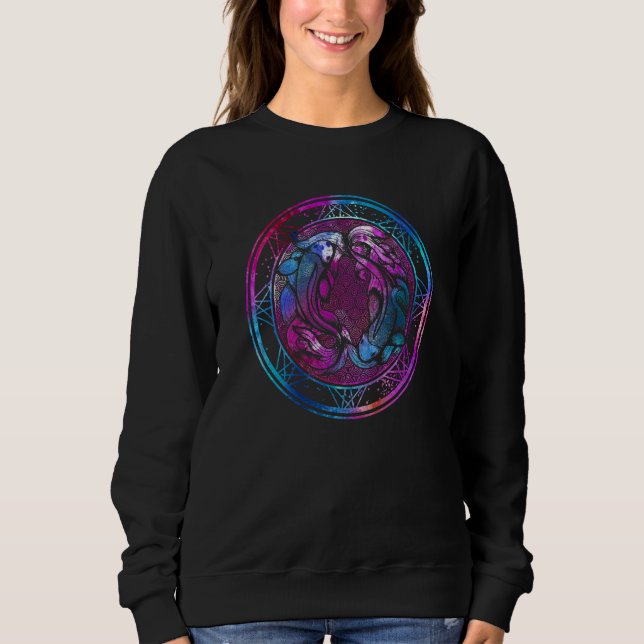 Pisces Zodiac-tecken - akstrologi T Shirt (Framsida)