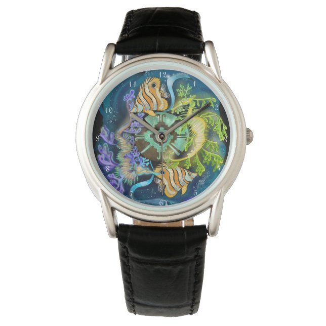 Pisces Zodiac-tecken Armbandsur (Framsida)