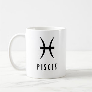 Pisces zodiac-tecken kaffemugg