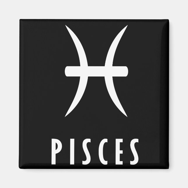 Pisces zodiac-tecken magnet (Framsidan)