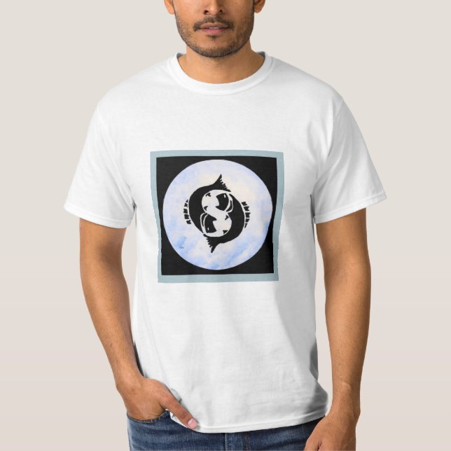 Pisces Zodiac-tecken T Shirt (Framsida)