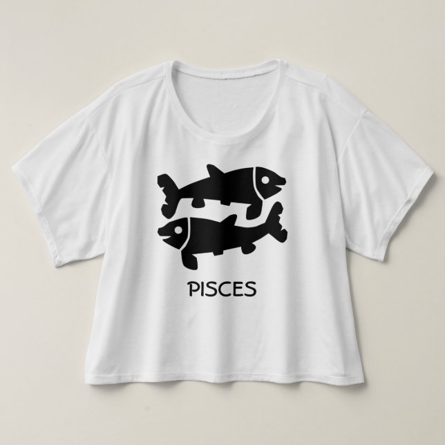 Pisces Zodiac Tee (Design framsida)