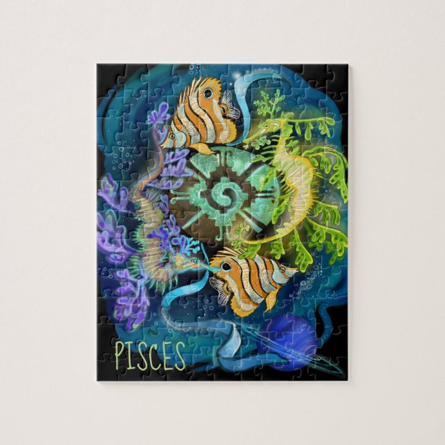 Pisces Zodiac undertecknar Pussel (Vertikal)