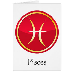 Pisces - Zodiactecken Hälsningskort