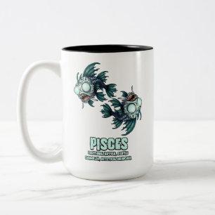 Pisces Zombie Två-Tonad Mugg