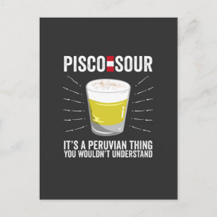 Pisco Sour Det är en peruansk Sak du inte skulle å Vykort