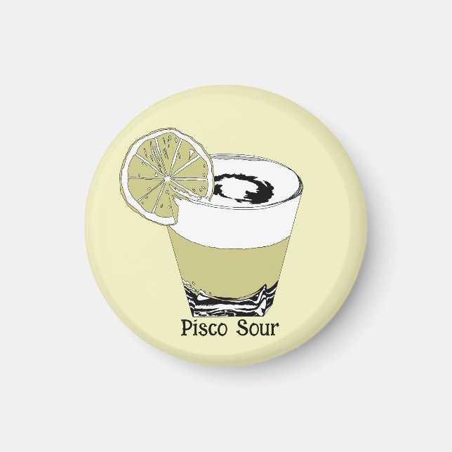 Pisco Sour Illustration Magnet (Framsidan)