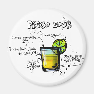 Pisco surt coctailrecept magnet