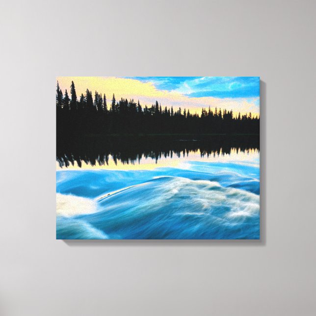 Pisew Falls Provinspark | Kanada Canvastryck (Framsida)