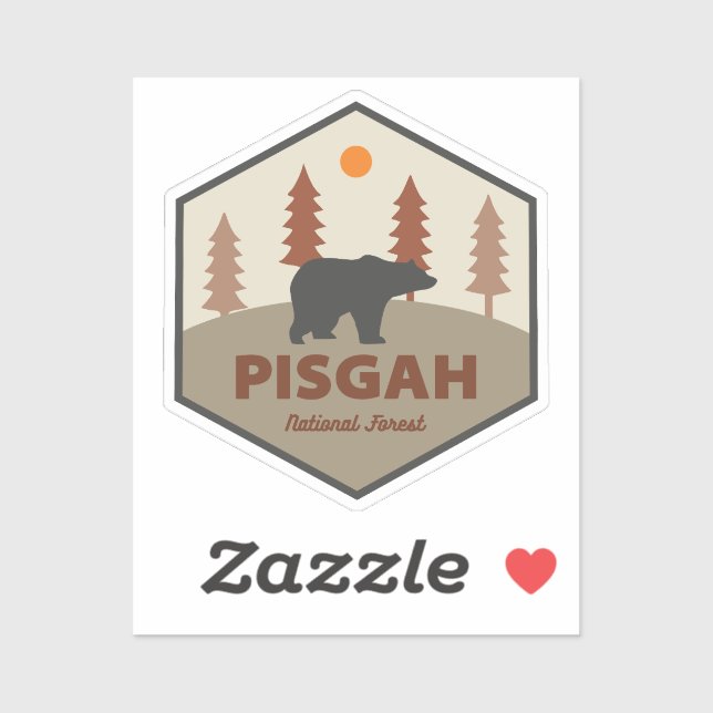 Pisgah National Forest Bear Klistermärken (Ark)