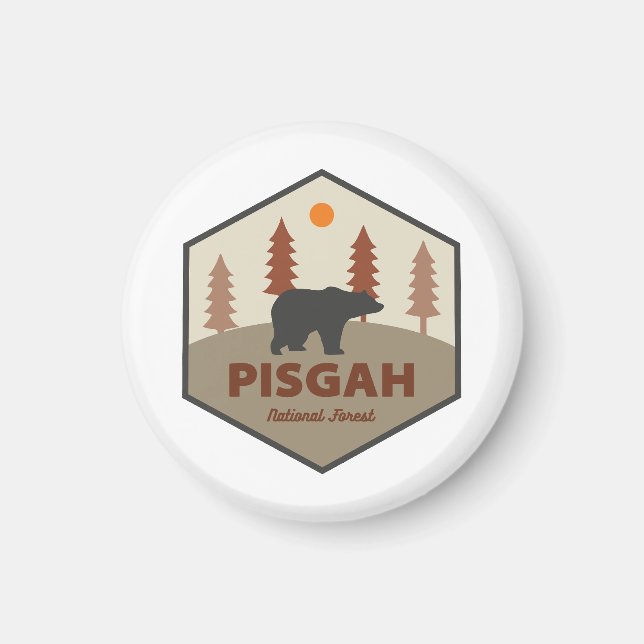 Pisgah National Forest Bear Magnet (Framsidan)