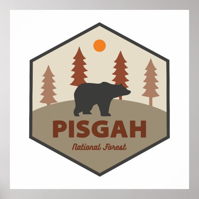 Pisgah National Forest Bear Poster (Framsidan)