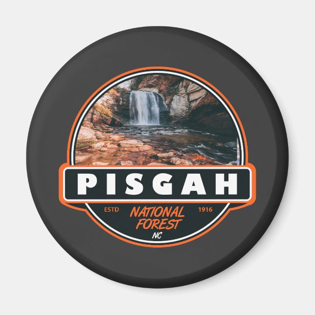 Pisgah National Forest North Carolina Emblem Magnet (Framsidan)