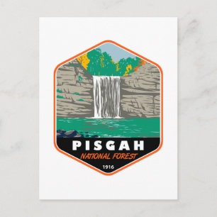 Pisgah National Forest North Carolina emblem Vykort
