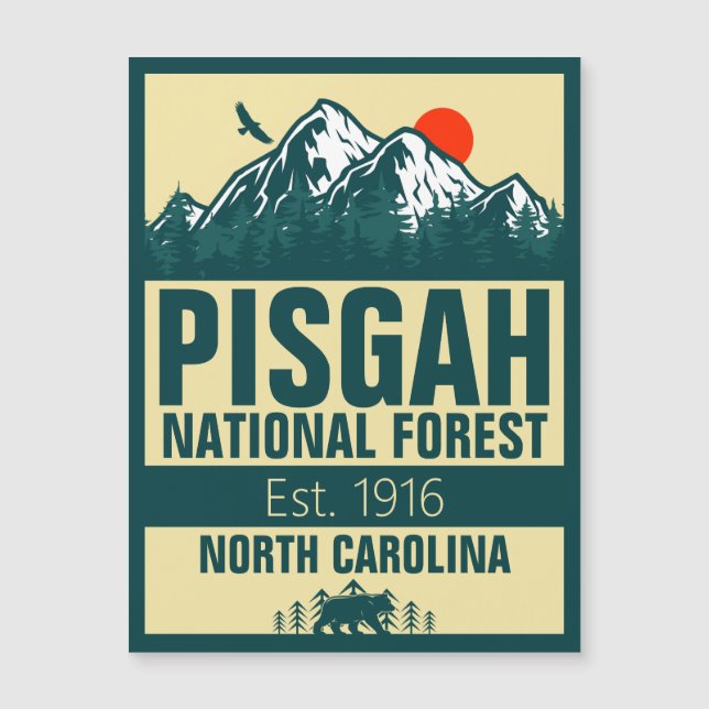 Pisgah National Forest North Carolina - Retro (Framsida)