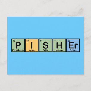 Pisher Made of Inslag Vykort
