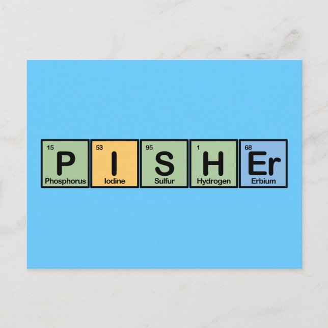 Pisher Made of Inslag Vykort (Framsida)