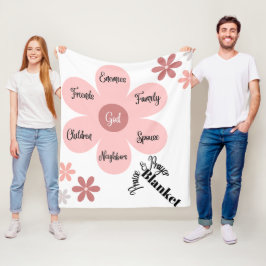 Pising and Prayer Blanket Fleecefilt