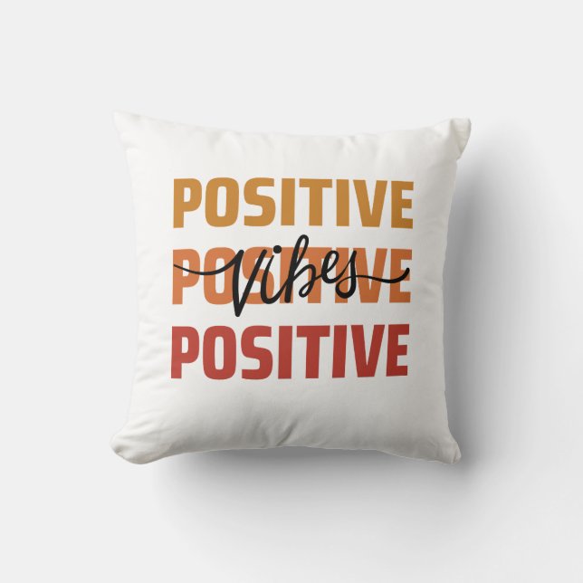 Pisitive Vibes Dekorativ kudde (Framsida)