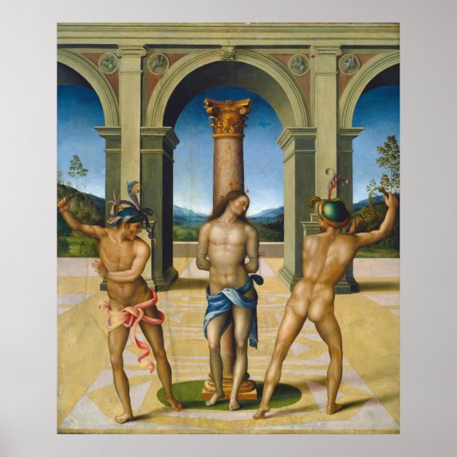 Piskandet av Kristus, Bacchiacca Finkonstaffisch Poster (Framsidan)