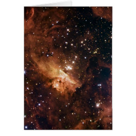Pismis 24 bruna stjärnor NASA Hälsningskort