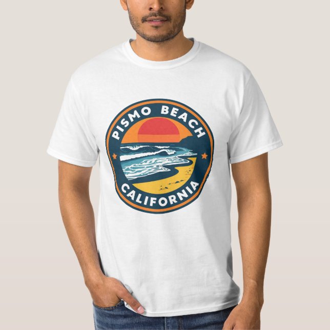 Pismo Beach CA T Shirt (Framsida)