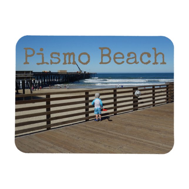 Pismo Beach California Boardpromenad Magnet (Horisontell)