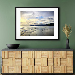 Pismo Beach California Dramatic Bold Sunset Photo Poster