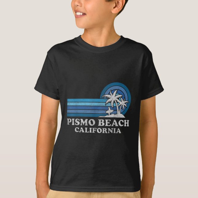 Pismo Beach California Family Summer Vacation Vint T Shirt (Framsida)