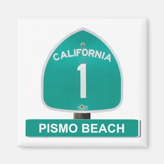 Pismo Beach, California Highway 1 Magnet (Framsidan)