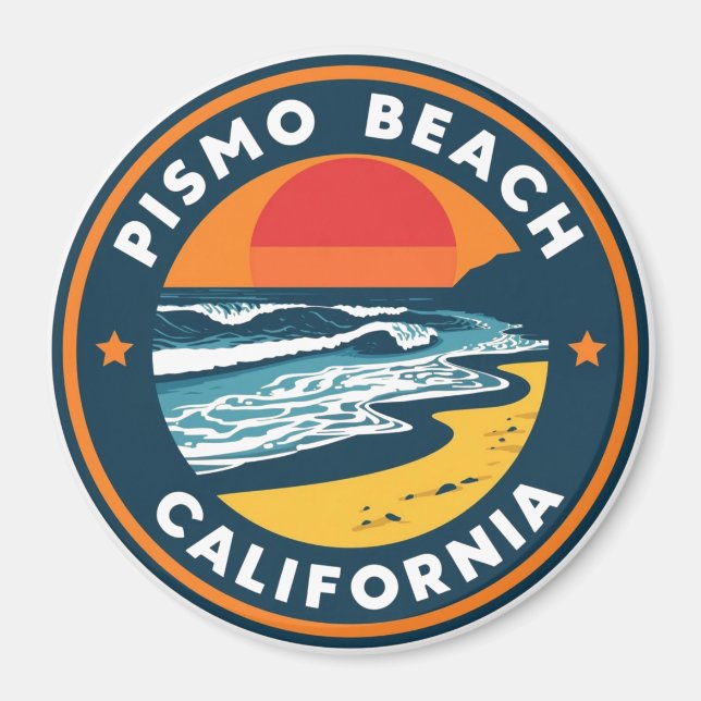 Pismo Beach, California Magnet (Framsidan)