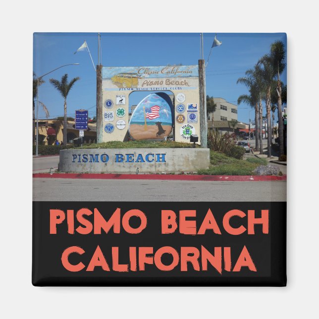 Pismo Beach California Magnet (Framsidan)