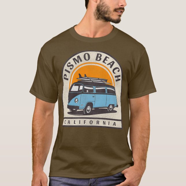 Pismo Beach California Pismo Beach, Kalifornien T Shirt (Framsida)