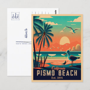 Pismo Beach California Sunset Souvenirs 1960-talet Vykort