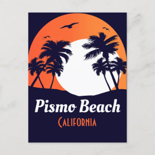 Pismo Beach California Sunset Vacation Souvenirs P Vykort