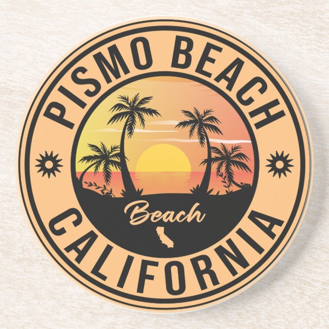 Pismo Beach California Sunset Vacation Souvenirs Underlägg (Framsidan)