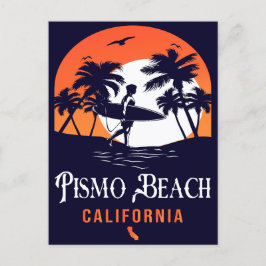 Pismo Beach California Sunset Vacation Souvenirs Vykort