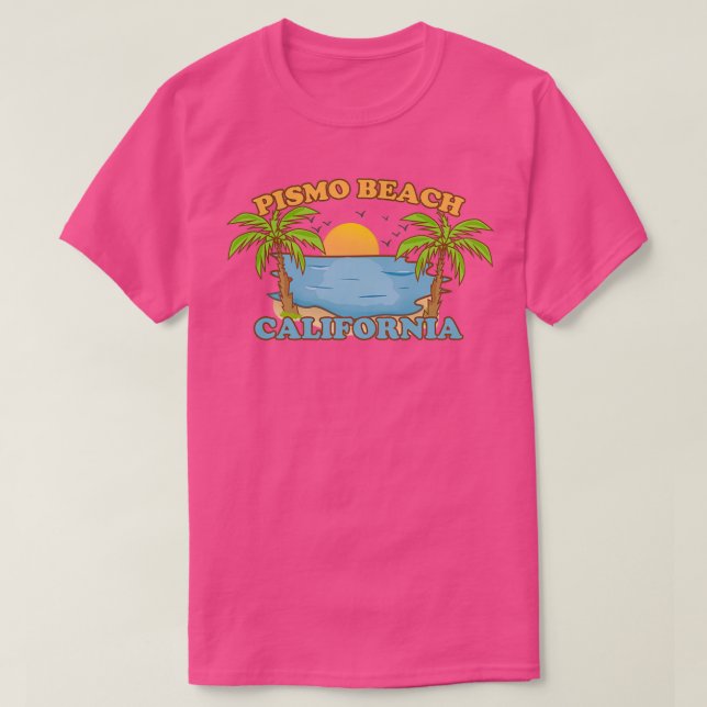 Pismo Beach California T Shirt (Design framsida)
